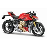 MAISTO MOTOCICLETA METALICA CU STAND EDITIE SPECIALA DUCATI SUPER NAKED SCARA 1 LA 18 SuperHeroes ToysZone