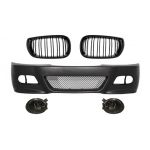 Bara Fata cu Proiectoare Lumini de Ceata si Grile Centrale BMW 3 Series Coupe Cabrio Sedan Estate E46 (1998-2004) M3 Design Performance AutoTuning