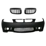 Bara Fata cu grile centrale BMW Seria 3 E90 Sedan E91 Touring (2004-2008) Non LCI M3 Design fara Proiectoare Performance AutoTuning