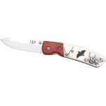 Briceag Joker lama blocabila, inoxidabila, 7.5 cm, maner decorat Woodcock OutsideGear Venture