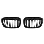 Grile Centrale BMW X1 SUV F48 Pre-LCI (06.2015-2019) Duble Negru Lucios M Design Performance AutoTuning