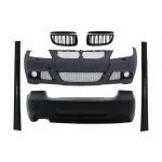 Kit Exterior BMW Seria 3 E90 (2005-2008) M-Technik Design cu Grile Centrale Negru Lucios Performance AutoTuning