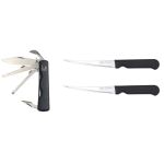 Set cadou briceag multifunctional si doua cutite de filetat inoxidabile Mikov OutsideGear Venture