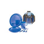 Set vase camping 360 Degrees Dinner Set, 6 piese, BPA free, cu husa OutsideGear Venture