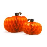 Decorațiune de toamnă – set lampioane dovleac din hârtie – 25/30 cm – 2 bucăți Best CarHome