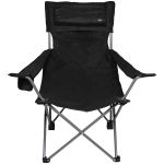Scaun pliabil camping Fox Outdoor Deluxe, cordura, negru, perna inclusa, max 150 kg, cu husa OutsideGear Venture