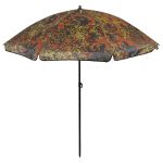 Umbrela parasolar pentru plaja, pescuit, camping, diametru 180 cm, unghi reglabil, camuflaj OutsideGear Venture