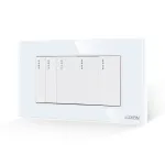 Intrerupator Mecanic 5 Posturi LUXION cu Rama din Sticla, Standard Italian, 4M SmartElectro IntelligentHouse