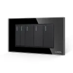 Intrerupator Mecanic 5 Posturi LUXION cu Rama din Sticla, Standard Italian, 4M SmartElectro IntelligentHouse