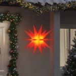 Lumini de Crăciun cu LED-uri 3 buc. roșu 100 cm pliabil GartenMobel Dekor