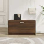 Bancă pentru pantofi stejar maro 80x24x45 cm lemn prelucrat GartenMobel Dekor