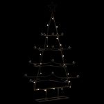 Brad de Crăciun din metal pentru decor, negru, 140 cm GartenMobel Dekor