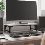 Suport pentru monitor, gri sonoma, 55x23x14 cm, lemn compozit GartenMobel Dekor