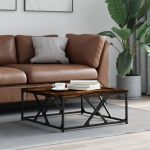 Măsuță de cafea, stejar fumuriu, 70x70x30 cm, lemn prelucrat GartenMobel Dekor