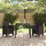 Scaun pentru Grădină 2 pcs Maro Dimensiune: 53 x 49 x 85 cm PP GartenMobel Dekor