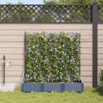 Ghivece pentru grădină Gri 120 x 40 x 126 cm Oțel GartenMobel Dekor