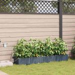 Ghivece pentru grădină Gri deschis 160 x 40 x 22 cm Oțel GartenMobel Dekor