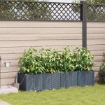 Ghivece pentru grădină Gri deschis 160 x 40 x 37.5 cm Oțel GartenMobel Dekor