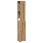 Dulap pentru baie stejar artizanal 25x25x170 cm lemn prelucrat GartenMobel Dekor