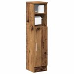 Dulap de baie cu suport role, lemn vechi, 20,5x22x90 cm GartenMobel Dekor