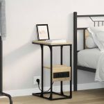 Dulap de noapte Stejar sonoma 41.5 x 26 x 60.5 cm Lemn compozit GartenMobel Dekor