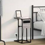 Noptieră sonoma gri Lemn compozit GartenMobel Dekor