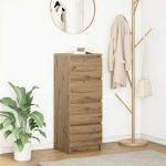 Bufetă Stejar Artisan 37,5x35x99 cm Lemn prelucrat GartenMobel Dekor