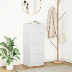 Bufetă albă 37,5x35x99 cm din lemn prelucrat GartenMobel Dekor