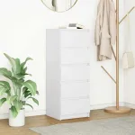 Bufetă cu sertare Alb 37,5x35x99 cm Lemn prelucrat GartenMobel Dekor