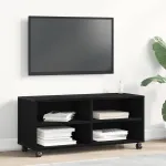 Cabinet TV Negru 90 x 35 x 35 cm Lemn compozit GartenMobel Dekor