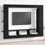 Cabinet TV Stejar negru 152 x 22 x 113 cm Lemn compozit GartenMobel Dekor