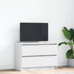 Dulap TV alb 80x35x54 cm lemn prelucrat GartenMobel Dekor