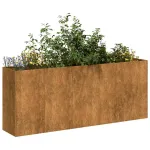 Jardinieră Rusty 200x40x80 cm Oțel pentru intemperii GartenMobel Dekor