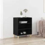 Bufet Stejar negru 57 x 35 x 70 cm Lemn compozit GartenMobel Dekor