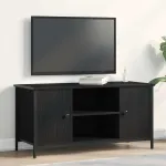 Cabinet TV Stejar negru 100 x 40 x 50 cm Lemn compozit GartenMobel Dekor