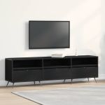 Cabinet TV Stejar negru 150 x 30 x 44.5 cm Lemn compozit GartenMobel Dekor