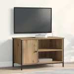 Cabinet TV stejar artizanal 80 x 40 x 50 cm Lemn compozit GartenMobel Dekor