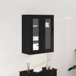 Cabinet suspendat Stejar negru 69.5 x 34 x 90 cm Lemn compozit GartenMobel Dekor