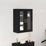 Cabinet suspendat Stejar negru 69.5 x 34 x 90 cm Lemn compozit GartenMobel Dekor