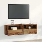 Dulap TV de perete Lemn vechi 100 x 30 x 30 cm Lemn compozit GartenMobel Dekor