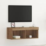 Cabinet TV stejar artizanal 80 x 30 x 30 cm Lemn compozit GartenMobel Dekor