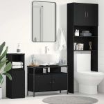 Dulap pentru chiuvetă de baie Stejar negru 80 x 30 x 60 cm GartenMobel Dekor