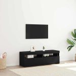 Cabinet TV 2 pcs Negru 60 x 35 x 40 cm Lemn compozit GartenMobel Dekor