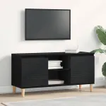 Cabinet TV Negru 102 x 35 x 50 cm Lemn compozit GartenMobel Dekor