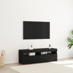 Cabinet TV Negru 120 x 35 x 40 cm Lemn compozit GartenMobel Dekor