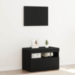 Cabinet TV Negru 60 x 35 x 40 cm Lemn compozit GartenMobel Dekor
