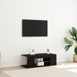 Cabinet TV Negru 90 x 39 x 30 cm Lemn compozit GartenMobel Dekor