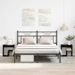 Dulap de noapte 2 pcs Stejar negru 40 x 30 x 40 cm GartenMobel Dekor