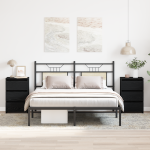 Dulap de noapte cu sertar 2 pcs Stejar negru 40 x 35 x 62.5 cm GartenMobel Dekor