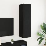 Dulap pentru TV de perete Stejar negru 30.5 x 30 x 110 cm GartenMobel Dekor